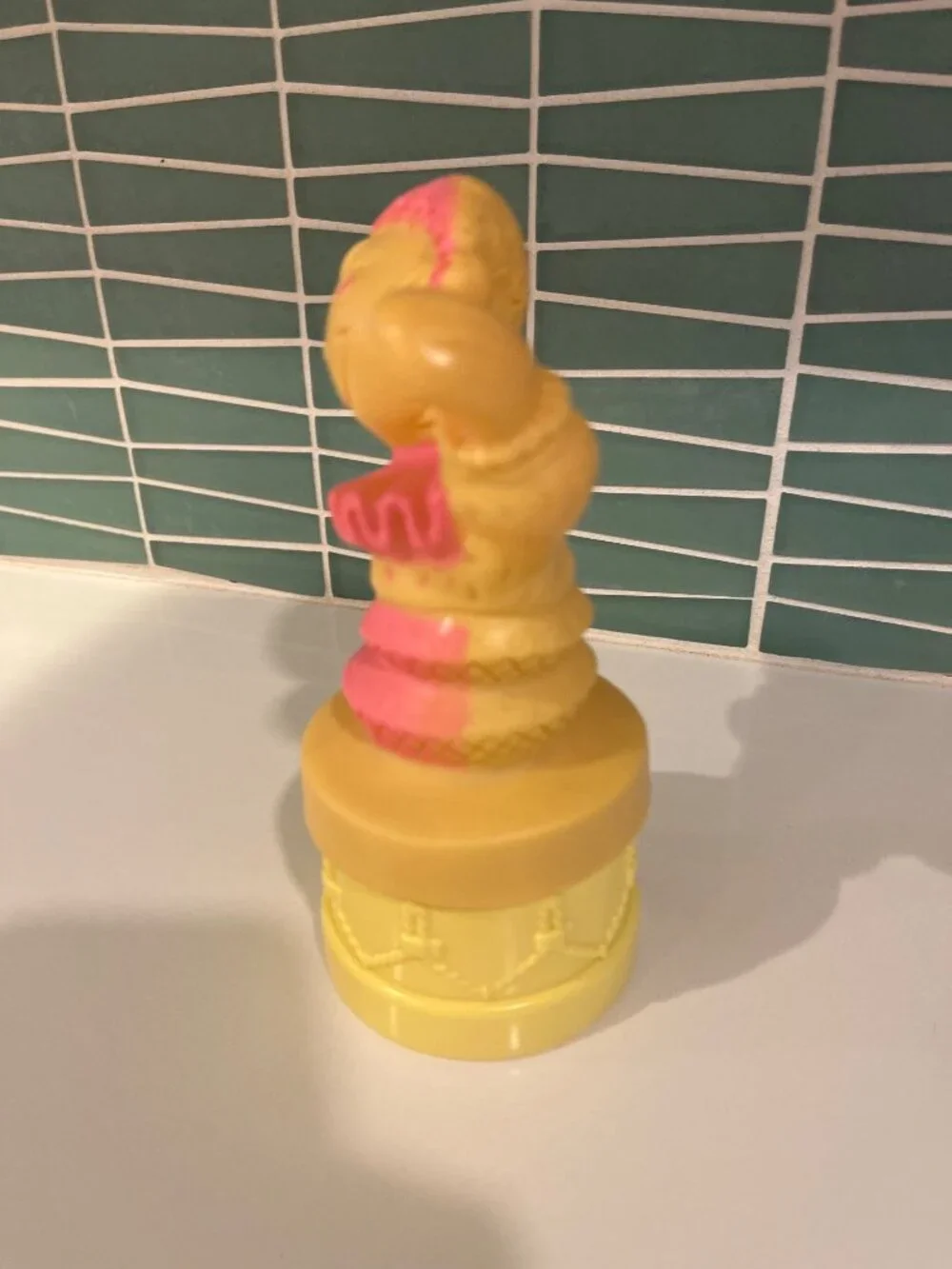 Avon Baby Cream In Vintage Clown-Themed Yellow & Pink 4 Oz Container Unused Coll